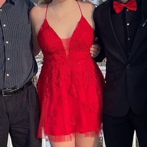Beautiful red homecoming dress